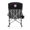 MLB Texas Rangers Outdoor Rocking Camp Chair - Black - 2 of 4