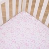 NoJo Disney The Little Mermaid Pink and White Ariel Cute by Nature Fitted Crib Sheet - 2 of 4