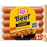 Oscar Mayer Original Classic Beef Uncured Franks Hot Dogs - 15oz/10ct
