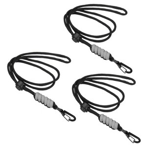 Unique Bargains Polyester Wear-resistant ID Card Neck Lanyards with Hook 3 Pcs - 1 of 4