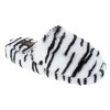 CTM Women's Plush Animal Print Slippers - 2 of 3