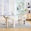 NicBex Modern Wood Accent Chairs Set of 2, Velvet Fabric Living Room Chair, Barrel Dining Chair for Living Room, Dining Room - 2 of 4