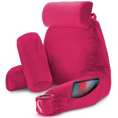 Nestl Memory Foam Reading Pillow, Reading & Bed Rest Pillow, Back Pillow with Pockets