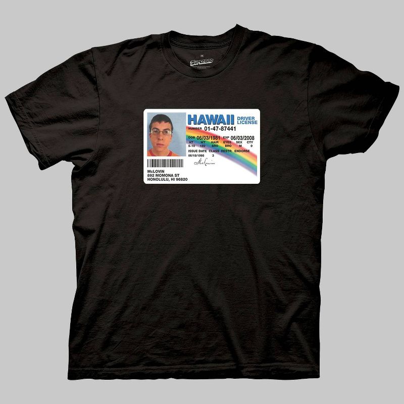 Men's Superbad McLovin Short Sleeve Crewneck Graphic T-Shirt - Black, 1 of 5