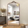 ONWITH Arched Floor Mirror Metal Framed Mirror Dressing Mirror - 2 of 4