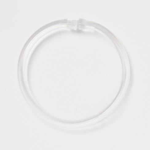 Home Collection Metal Shower Rings with Clear Plastic Balls, 12-ct