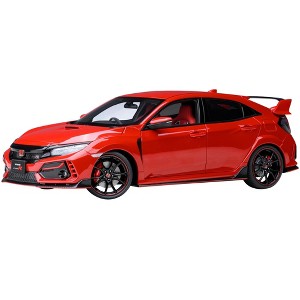 2021 Honda Civic Type R (FK8) RHD (Right Hand Drive) Flame Red 1/18 Model Car by Autoart - 1 of 4