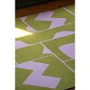 Lany Space Olive Green Abstract Patchwork Rug by Becca Franks, 5'x7' - 3 of 4