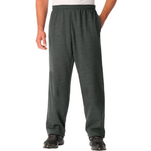 Men's Lightweight Sweatpants Track Pants Polyester Open Bottom with Zipper  Athletic Pants Black/Grey S-3XL