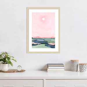 Amanti Art Strawberry sky by Andrea Mejia Wood Framed Wall Art Print - 1 of 4