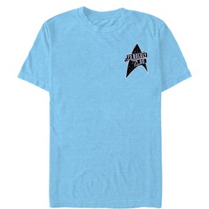 Men's Star Trek To Boldly Go Starfleet Badge T-Shirt - 1 of 3