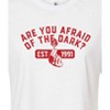 Women's - Are You Afraid of the Dark - Red Match Logo Cropped Graphic T-Shirt - 2 of 4