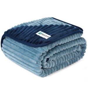 PetAmi Waterproof Dog Blanket, Leakproof Cat Throw, Plush Striped Reversible Blanket for Small Medium Large Pet - 1 of 4