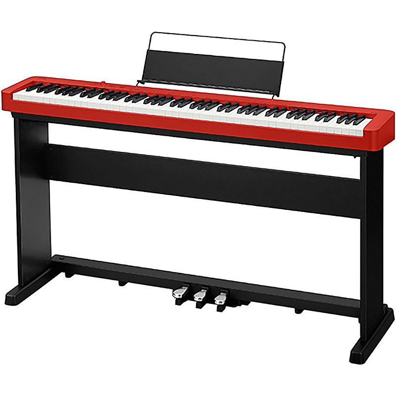 Casio CDP-S160 Digital Piano With Matching CS-470P Stand and Triple Pedal Red, 2 of 7