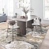 Homhougo Modern Marble Rug, Ultra-Thin Washable Rug Boho Abstract Marble Pattern Area Rug, Non Slip Low Pile Soft Luxury Bedroom Rug, Ideal - 4 of 4