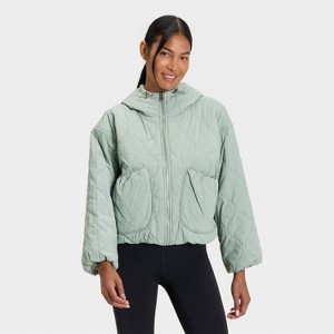 Women's Quilted Hooded Jacket - All In Motion™ - 1 of 4