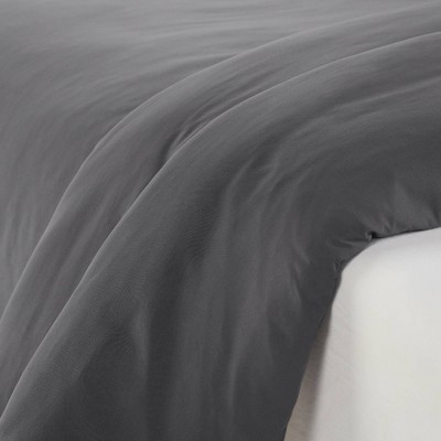 Simply Clean Gray Full/Queen Duvet Cover Set