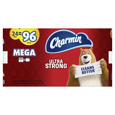 Charmin Ultra Strong Toilet Paper - 24 Mega Rolls