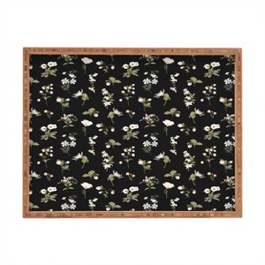 Iveta Abolina Pineberries Botanicals Black Rectangular Tray - Deny Designs - 1 of 2