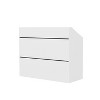 Famapy White Reception Desk Modern Style Lightweight - 3 of 4
