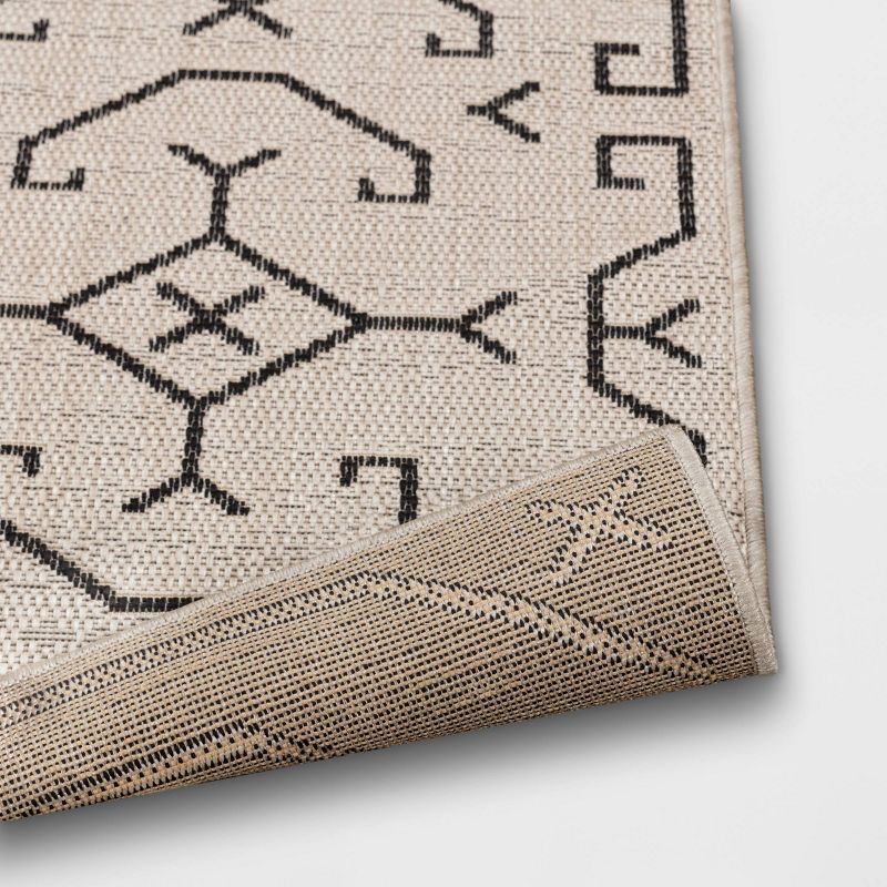 Linear Global Outdoor Rug Ivory/Black - Threshold™, 5 of 6