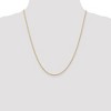 Black Bow Jewelry 1.3mm 14k Yellow Gold Solid Diamond Cut Rope Chain Necklace - 2 of 4