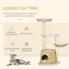 Chery Life 47" Cat Tree Kitty Activity Center, Cat Climbing Toy with Cattail Fluff, Bed, Condo, Sisal Scratching Post, and Hanging Ball - 4 of 4