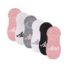Aeropostale Women's High Cut Liner Socks - 6 Pack - 4 of 4