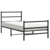 vidaXL Metal Bed Frame with Headboard and FootboardBlack 39.4 in.x78.7 in. - 4 of 4