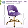 Karl Home | 23 inch Task Chair Office Desk Chair Make Up Chair With Wheels - 2 of 4