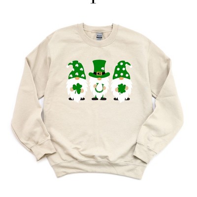 Simply Sage Market Women's Graphic Sweatshirt St. Patrick's Gnomes