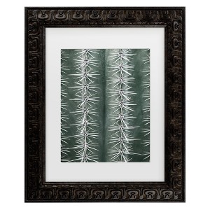 Trademark Fine Art - Pictufy Studio III Cactus Green Matted Framed Art - 1 of 4