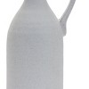 White clay pitcher vase 14.25 inch height with modern shape for home decor Melrose - 3 of 3