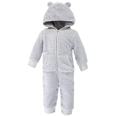 Hudson Baby Infant Fleece Jumpsuits, Coveralls, And Playsuits 1pk, Gray ...