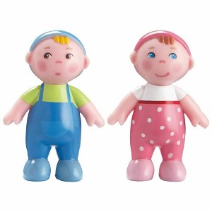 HABA Little Friends Babies Marie & Max - 2.5" Twin Baby Toy Figures (2 Piece Set) - 1 of 4