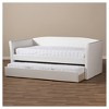 Twin Camino Modern and Contemporary Faux Leather Upholstered Daybed with Guest Trundle Bed - Baxton Studio - 4 of 4