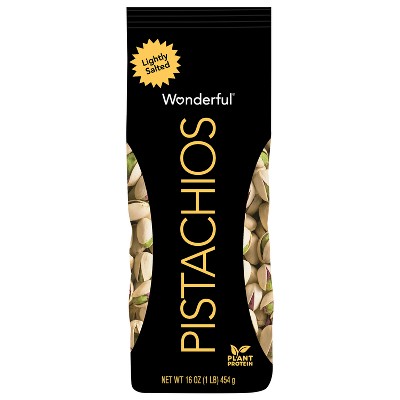 Wonderful Pistachios Roasted and Lightly Salted - 16oz