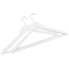 vidaXL 100 pcs Clothes Hanger Set Non-slip White Hardwood - 4 of 4