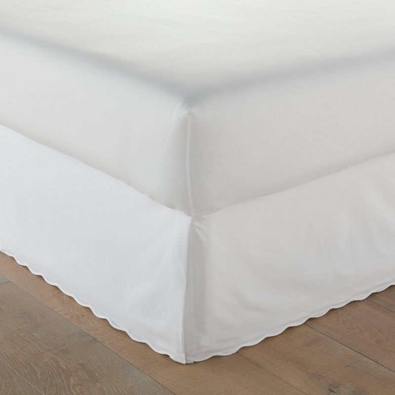 Stone Cottage Queen Solid Scallop Bedskirt White, 1 of 6