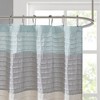 PAGED Faux Silk Lightweight Dupioni Fabric Shower Curtain,Shower Curtains for Bathroom,Machine Washable - 3 of 4