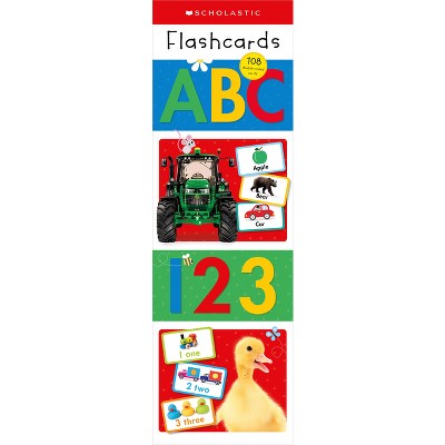 ABC &#38; 123 Flashcard Double Pack: Scholastic Early Learners (Flashcards) - (Hardcover)