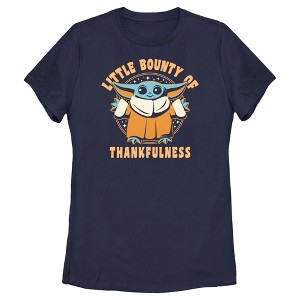 Women's Star Wars: The Mandalorian Grogu Little Bounty of Thankfulness T-Shirt - 1 of 4