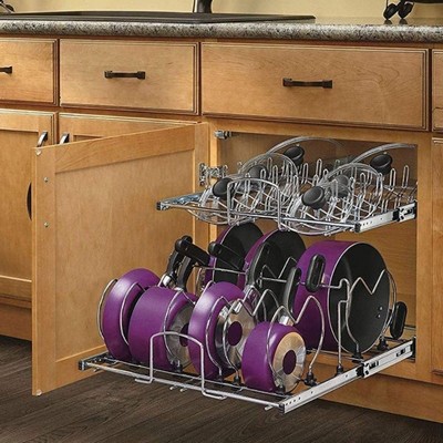 Apex Vanguards Chrome Pull Out Pantry Organizer
