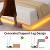 GustoWave Floating Bed Frame, with RGB LED Lights and Charging Station - 4 of 4