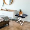 Designstyles Acrylic Folding Table, Smoke Tray with Clear, Luxurious Home Decor Essential for Versatile and Space-Saving Solutions - 2 of 4