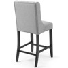 Modway Baronet Counter Bar Stool Upholstered Fabric Set of 2 - 4 of 4