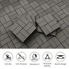 Gulches 20pcs Wood Deck Tiles , Composite Decking Resist Rust, Water, Weather, Indoor&Outdoor, DIY Interlocking Decking Tiles, Floor Tile, Dark Grey - 4 of 4