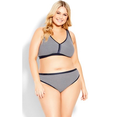 Avenue Cotton Stripe Thong