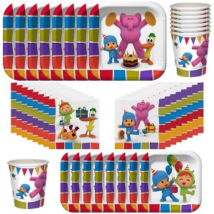 Treasures Gifted Pocoyo Birthday Party Supplies - Tableware Classic Set for 16 Guests - Plates, Cups & Napkins - 1 of 4
