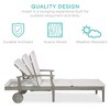 Best Choice Products 79x26in Acacia Wood Outdoor Chaise Lounge Chair w/ Adjustable Backrest, Table, Wheels - 3 of 4